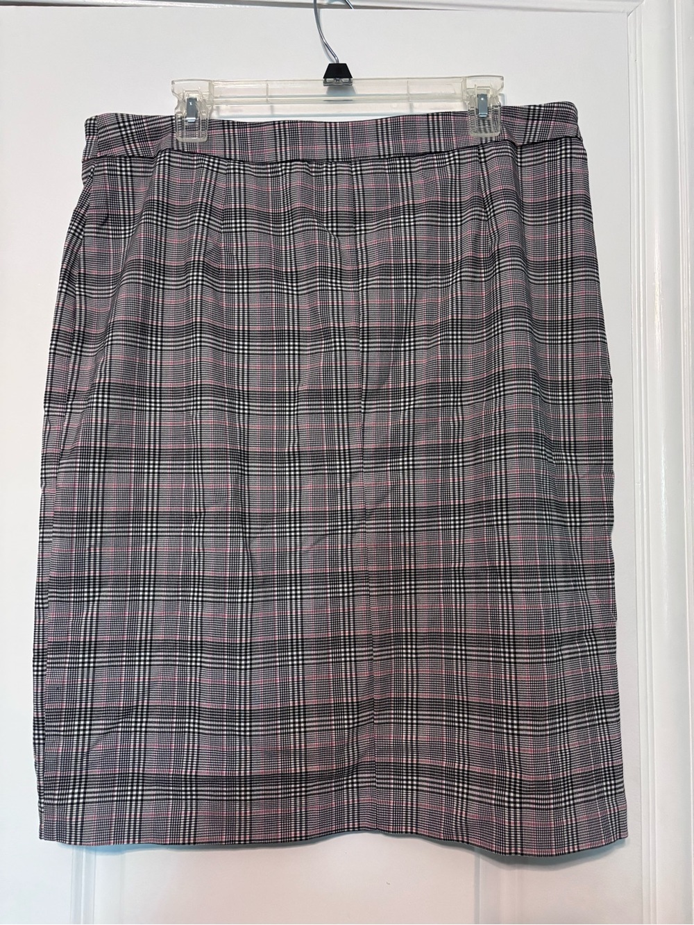 SOHO Plaid Button Front Skirt Size XL | Stretch Career Chic - Picture 4 of 7
